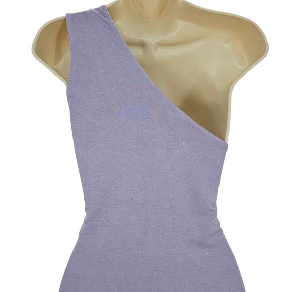 Naked Wardrobe Womans size 3X Side Eye One Shoulder Mini Bodycon Dress Iris NEW - Picture 5 of 8